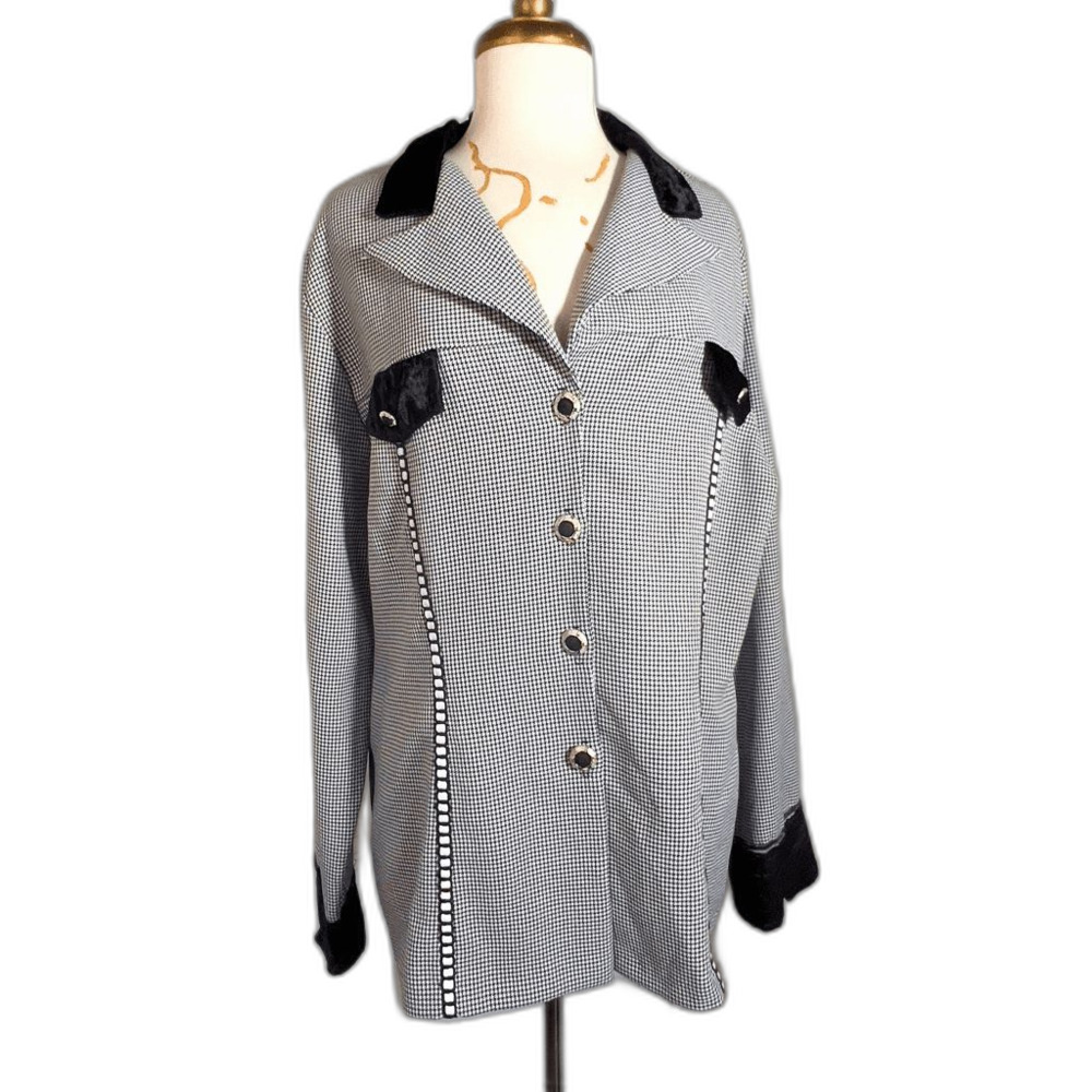 Ssada Fashion Blazer Size L/XL 90's Vintage Black Dark Academia Blazer